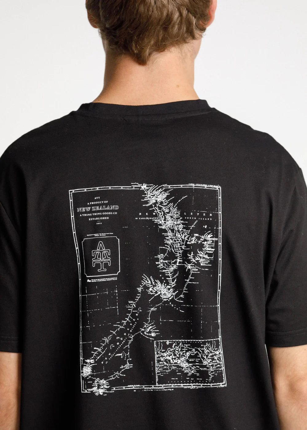 Thing Thing Tee With NZ Map