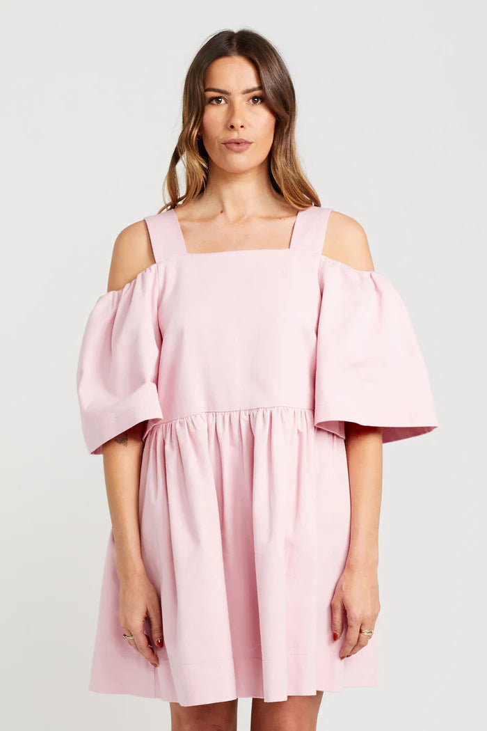 Thing Thing Cut Off Dress - Candy Floss