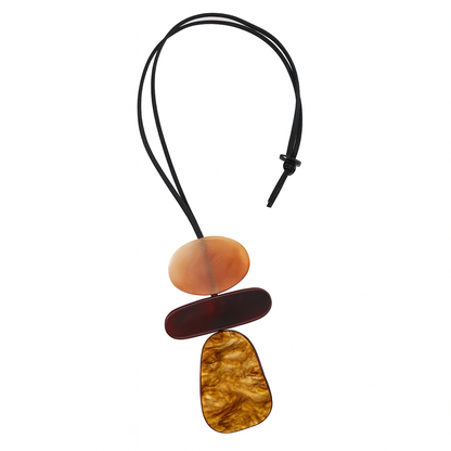 Me The Label Terracotta Horizon Pendant Necklace