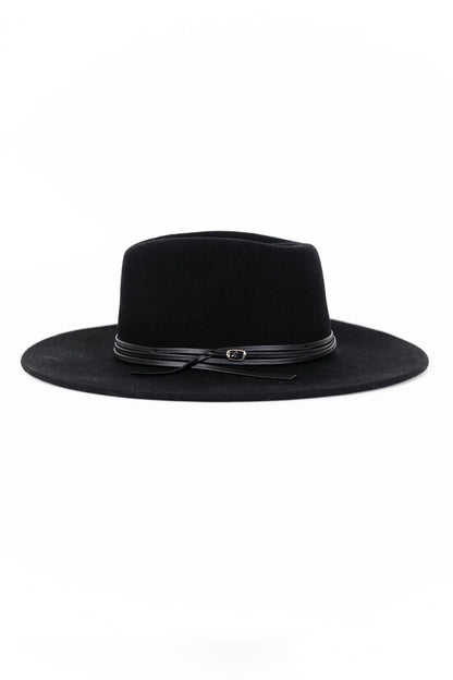 Among The Brave Tessa Stacked Trim Panama Wool Hat