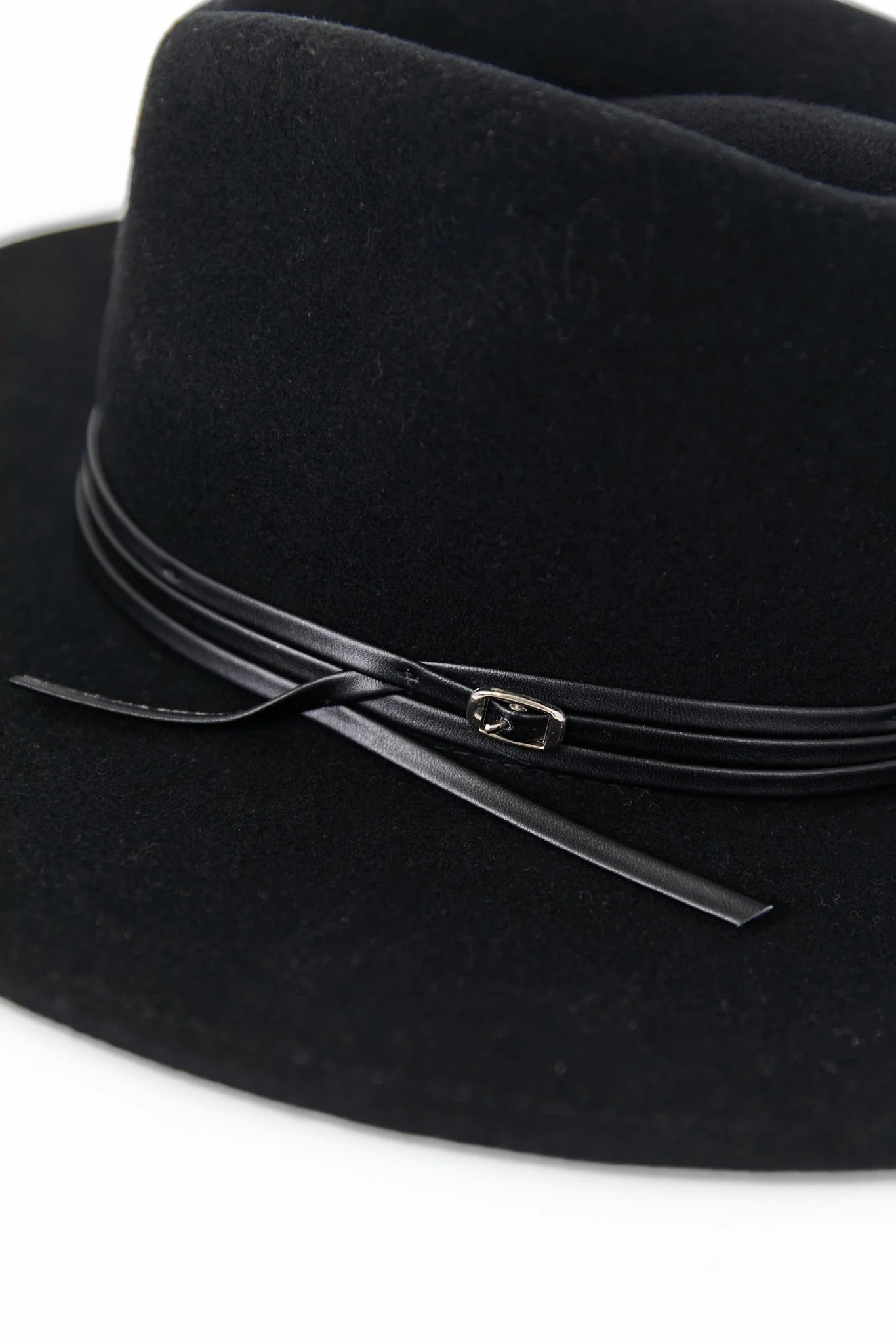 Among The Brave Tessa Stacked Trim Panama Wool Hat
