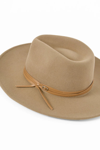 Among The Brave Tessa Stacked Trim Panama Wool Hat