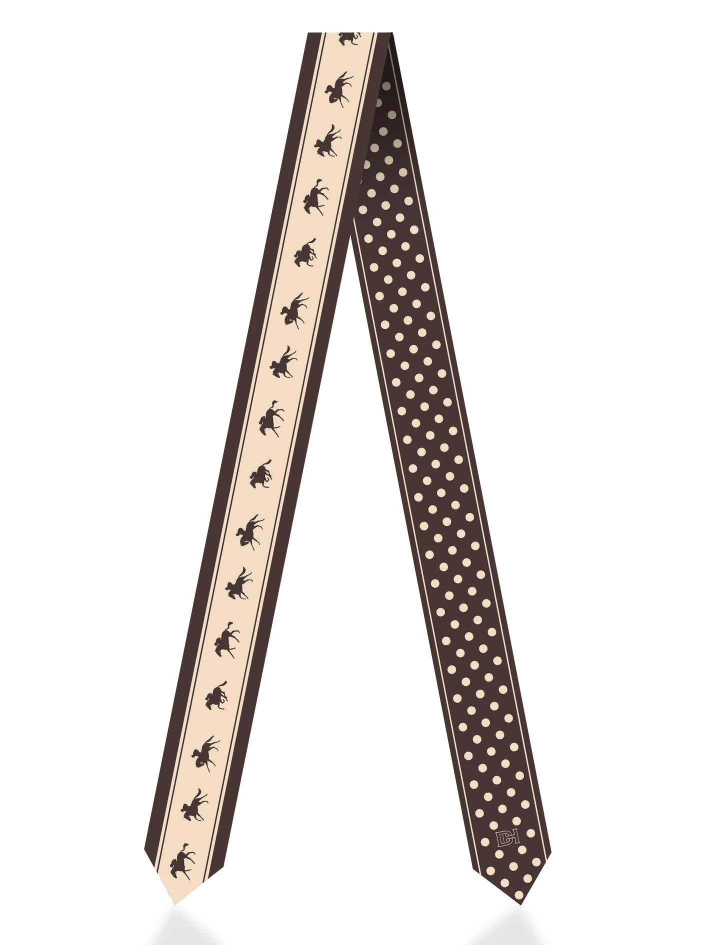 Dark Hampton Silk Twilly