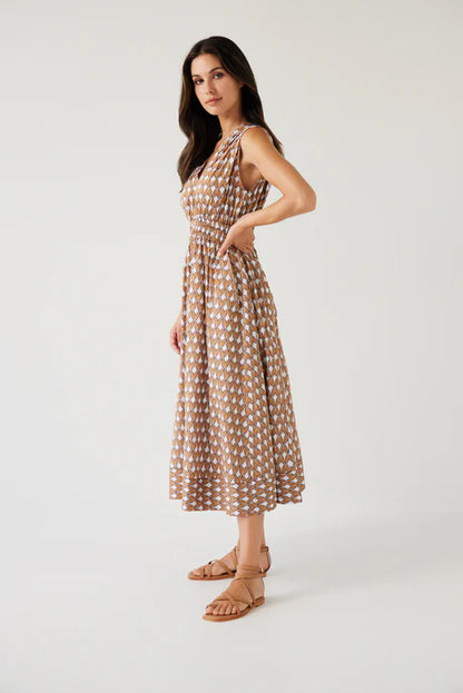 Tuesday Label Joshua Dress - Gold Print