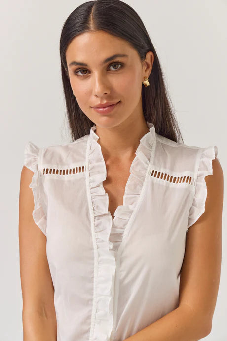 Tuesday Label Mia Top Soft White