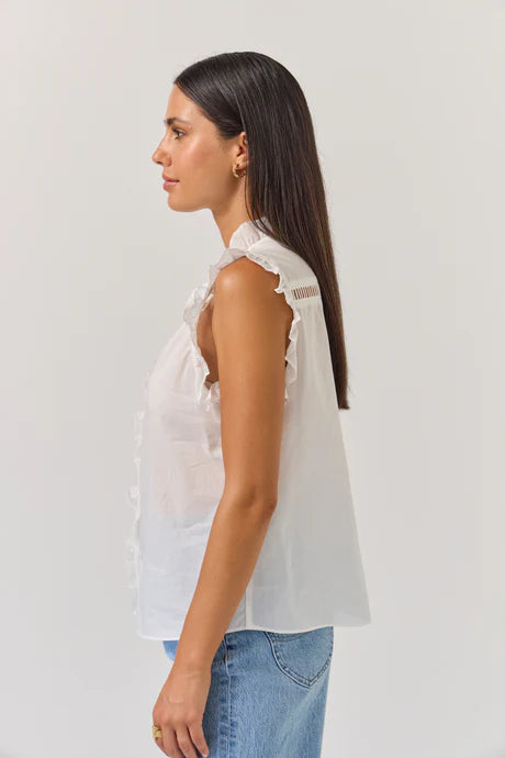 Tuesday Label Mia Top Soft White