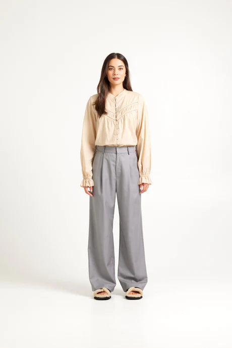 Tuesday Label Boyfriend Pants/Silver
