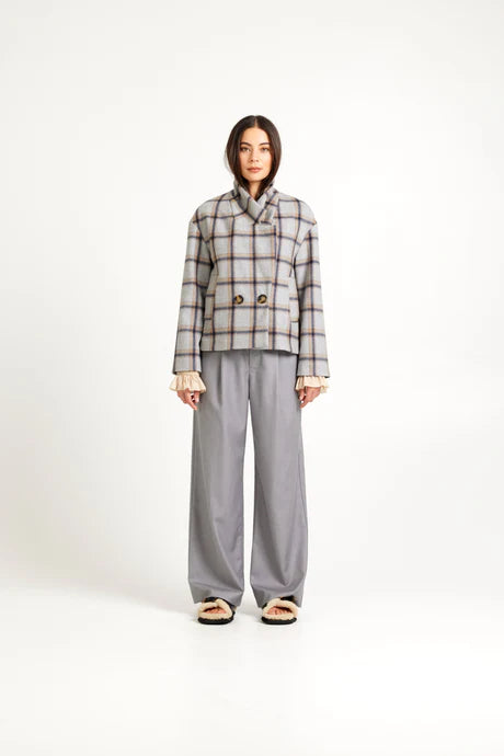 Tuesday Label Boyfriend Pants/Silver