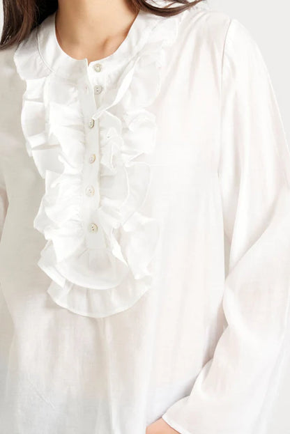 Tuesday Label Ruffle Top