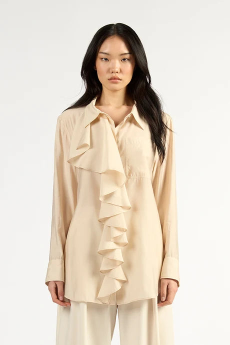 Tuesday Label Drape Frill Shirt