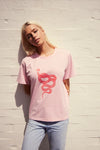 Tuesday Label Band Tee - Rose Viper