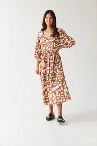 Tuesday Label Odette Dress - Desert Geo