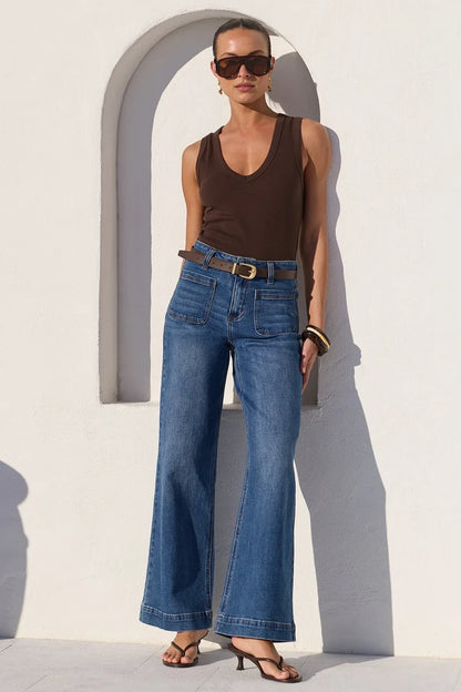 Among The Brave Zoey Jean In Marine Blue