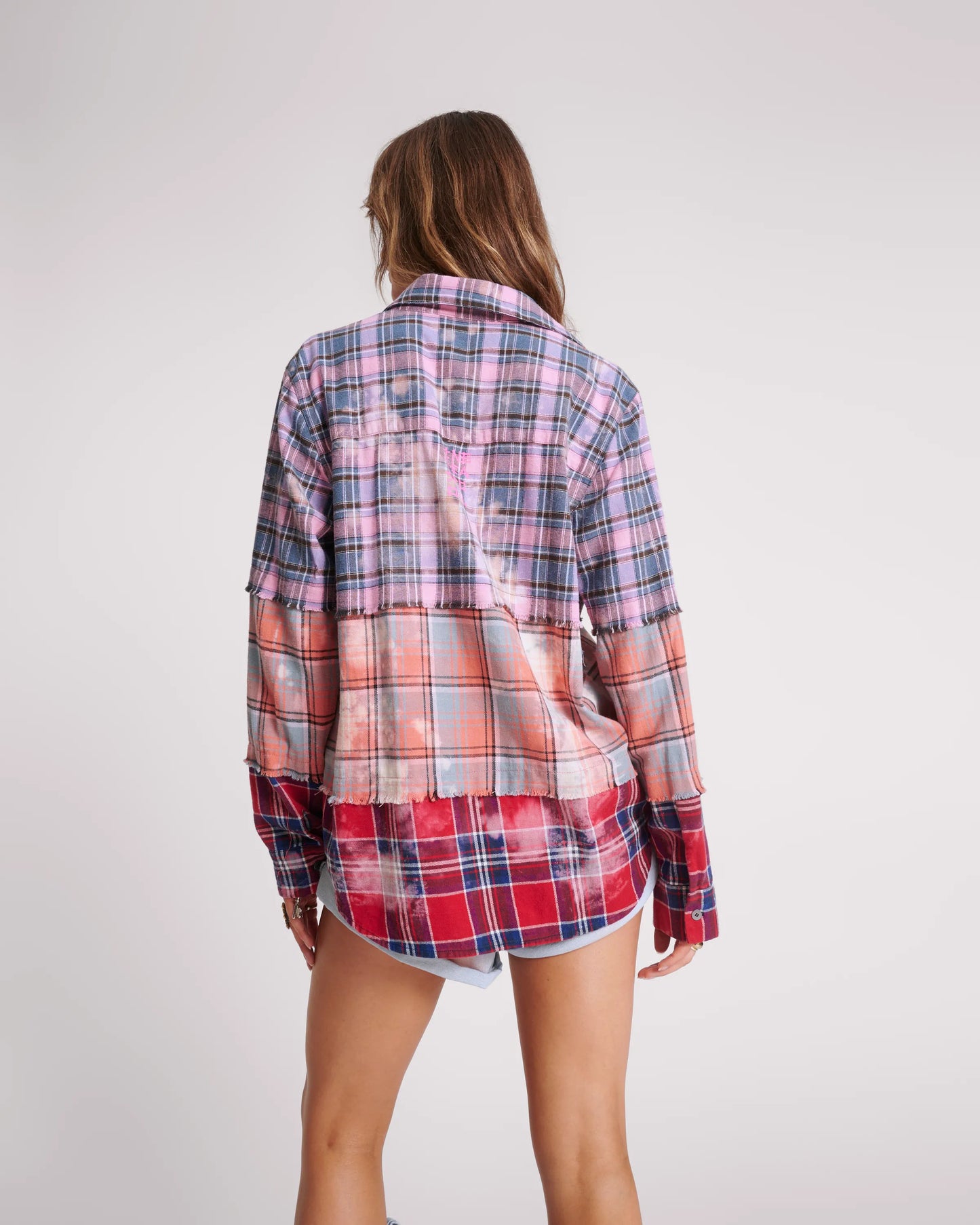 One Teaspoon Mixed Flannel Shirt