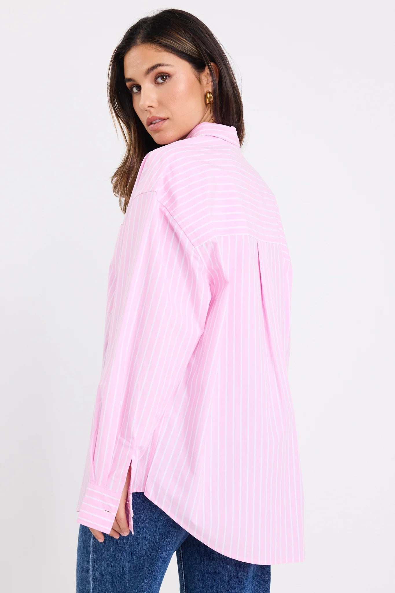 Stories Be Told You Got This Boyfriend Shirt in Blue or Pink