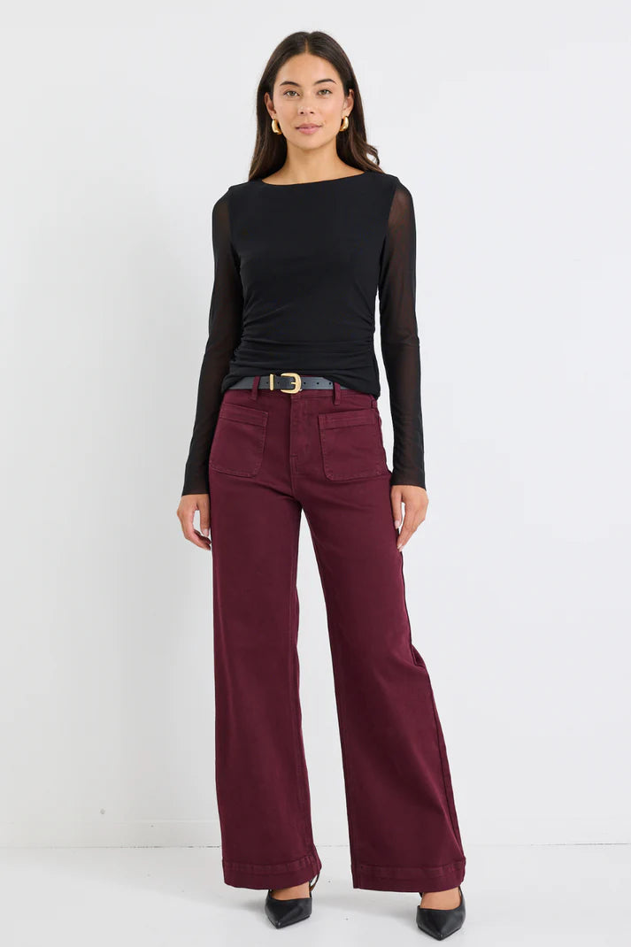 Among The Brave Zoey Hight Rise Wide Leg