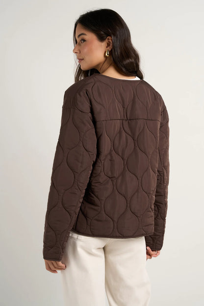 Stories Be Told Apex Collarless Puffer Jacket
