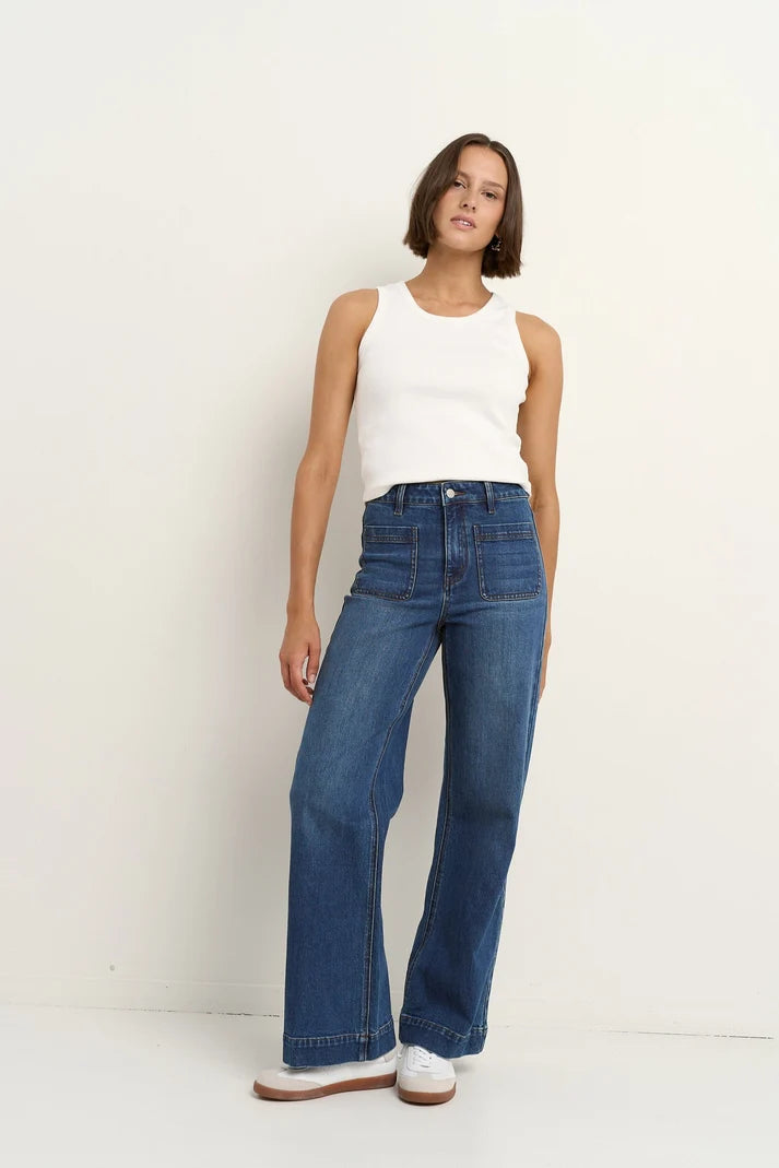 Among The Brave Zoey Jean In Marine Blue