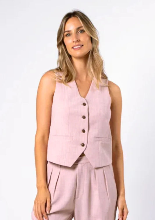 Stella+Gemma Beau Waistcoat Rose