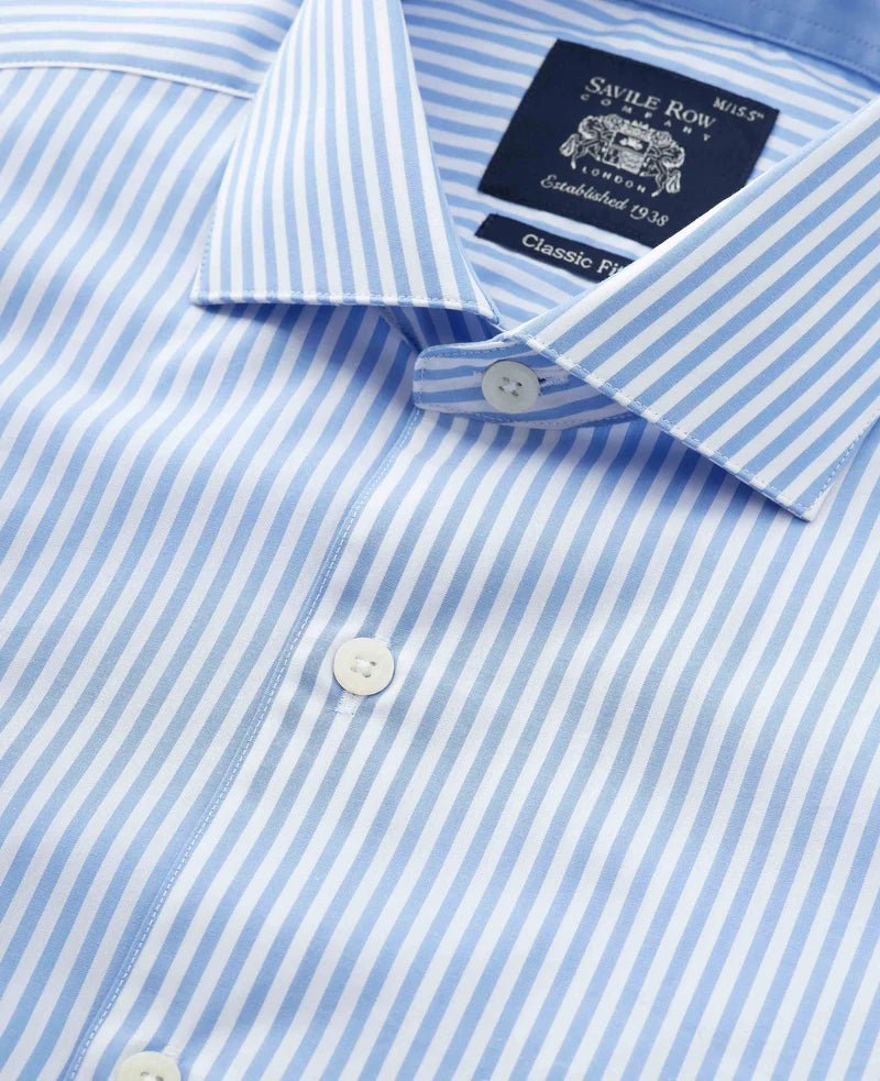 Savile Row Blue Stripe Shirt