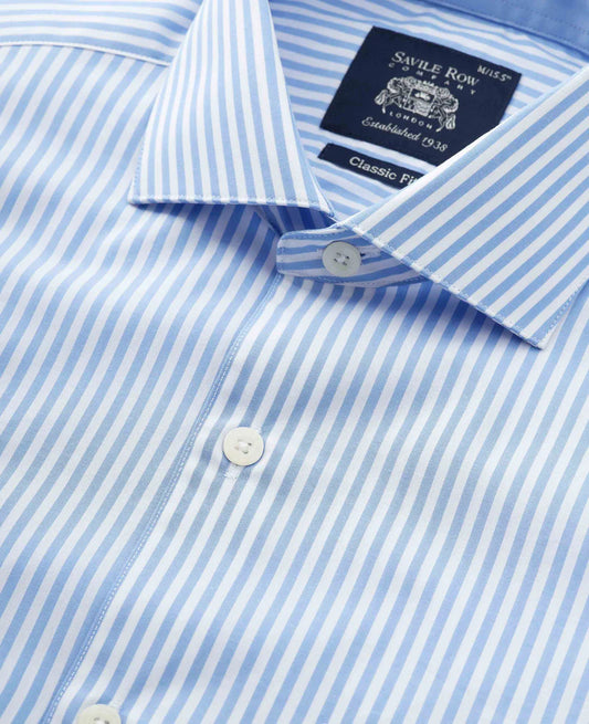 Savile Row Blue Stripe Shirt