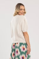 Mi Moso Bow Knit Top