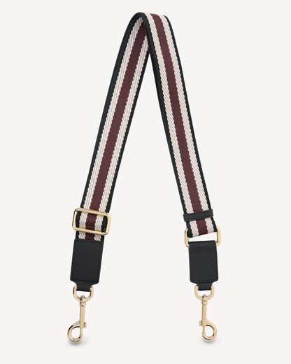 Saben Feature Strap Webbing Black, White, Merlot