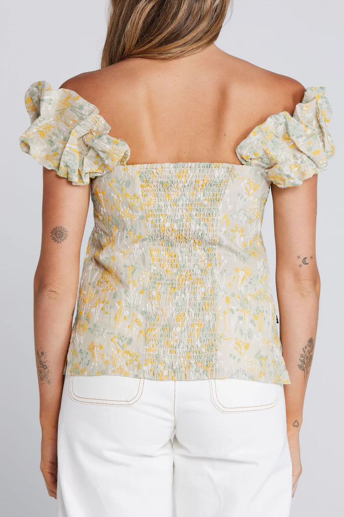 Thing Thing Ruffle Singlet  Whimsical Floral