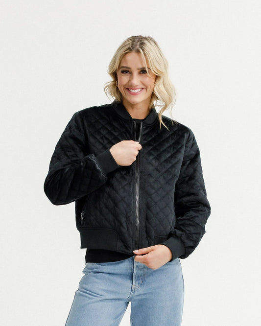 Homelee Wyld Bomber-Black Quilt