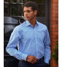 Savile Row Blue Check Shirt