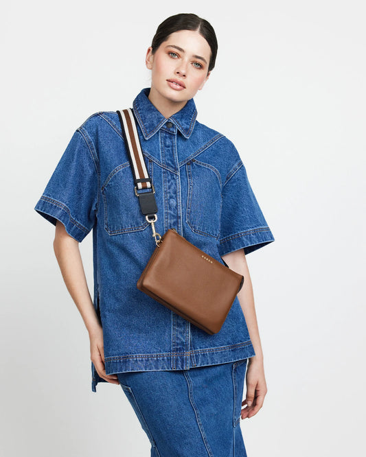 Saben Feature Strap Webbing Tan