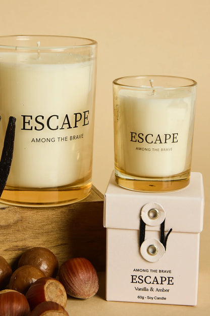 Among The Brave Escape Vanilla Amber 60g Soy