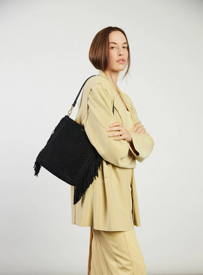 Saben Claudette Shoulder Bag with Fringe