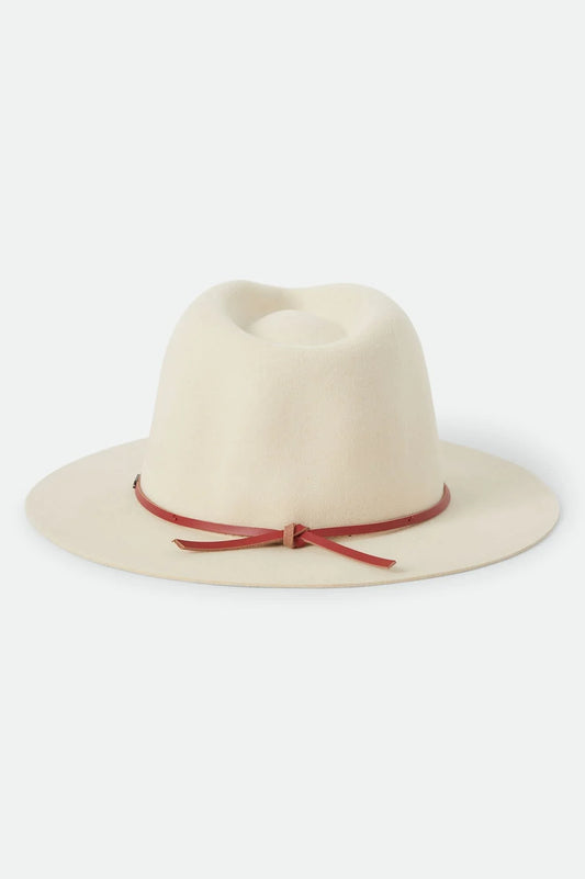 Brixton Wesley Fedora Wax Paper/Red Earth