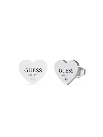 Guess 11mm Plain Heart Studs