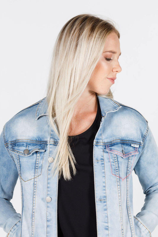 Home-Lee Classic Denim Jacket Snow Wash
