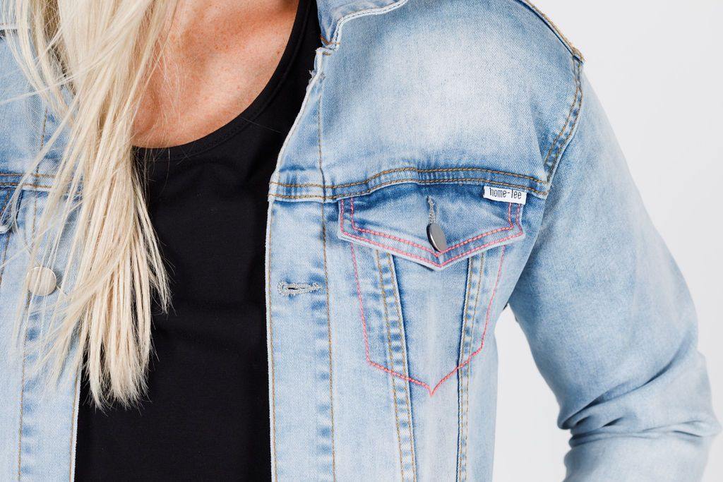 Home-Lee Classic Denim Jacket Snow Wash