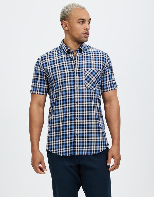 Ben Sherman Overcheck Short Sleeve Shirt