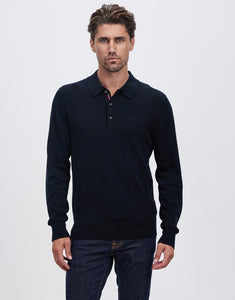 Ben Sherman Signature Long Sleeve Knit Polo