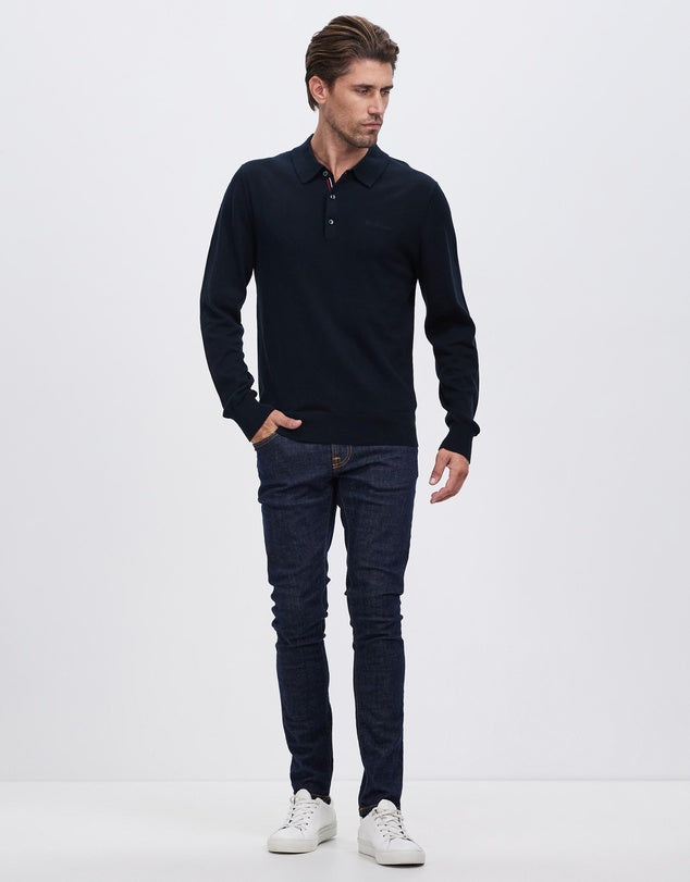 Ben Sherman Signature Long Sleeve Knit Polo