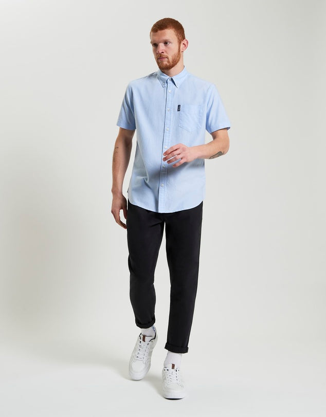 Ben Sherman Signature Oxford Short Sleeve Shirt -Sky