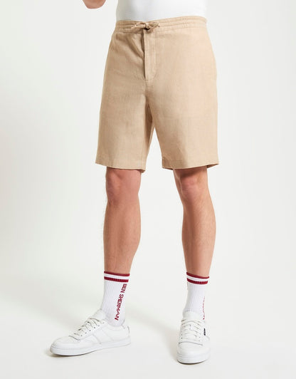 Ben Sherman Linen Cotton Drawcord Short
