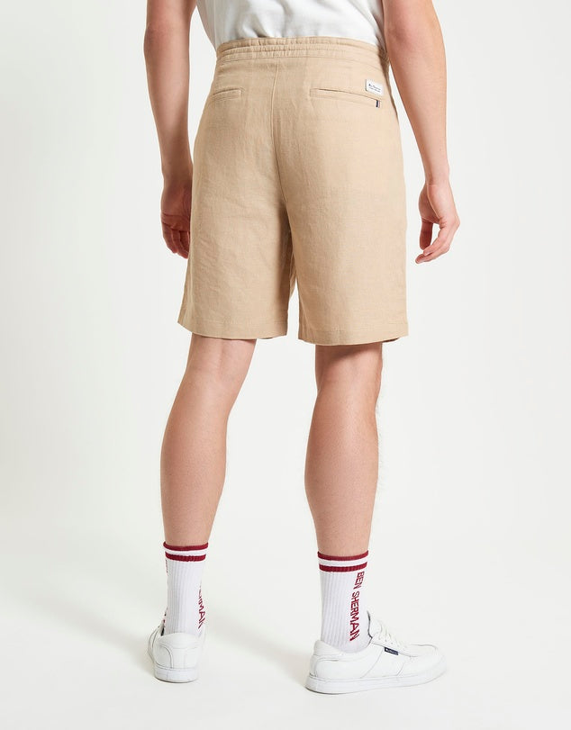 Ben Sherman Linen Cotton Drawcord Short