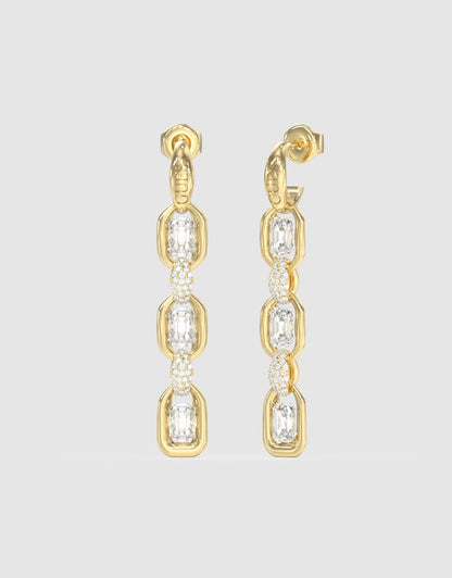Guess Gemstone Long Pendant Earrings