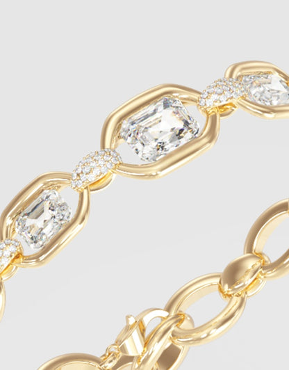 Guess Gem Stone Maxi Bracelet In Gold