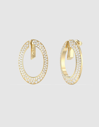 Guess Studs Maxi G Gold Earrings