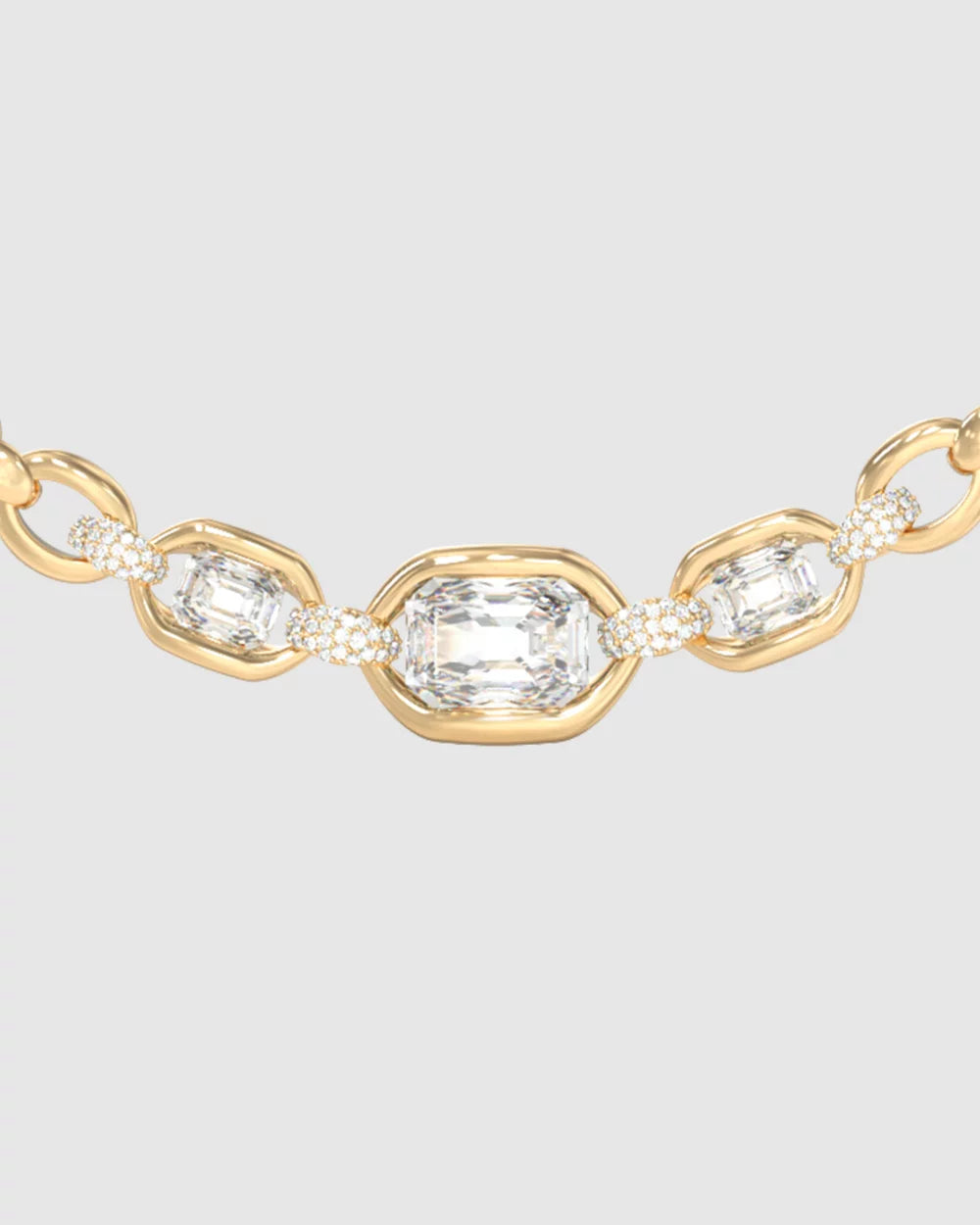 Guess Gem Stone Maxi Necklace in Gold