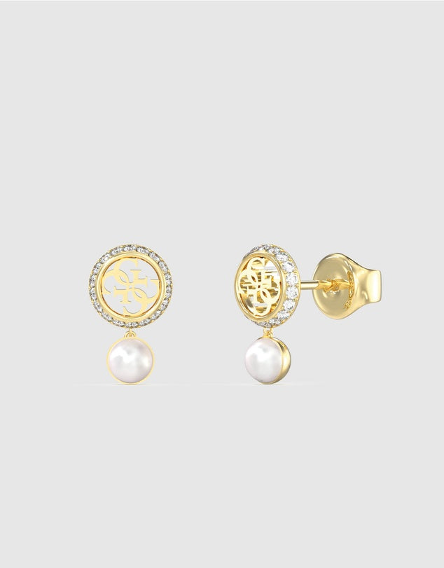 Guess Tiny Pearly 4G Stud Earring Gold