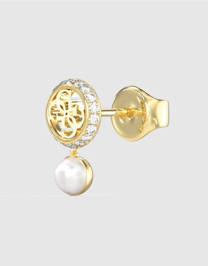 Guess Tiny Pearly 4G Stud Earring Gold