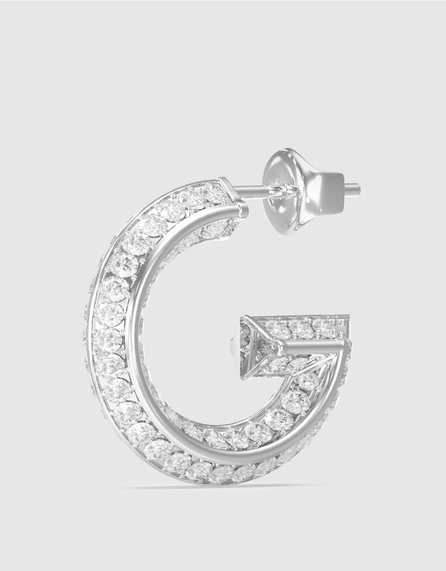 Guess G Crystal Pave Hoops 20mm